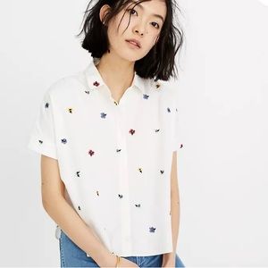 Madewell Embroidered Hilltop Shirt in Confetti Floral
